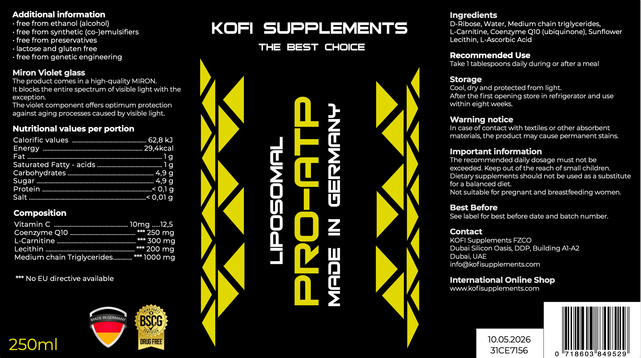 LIPOSOMAL PRO ATP