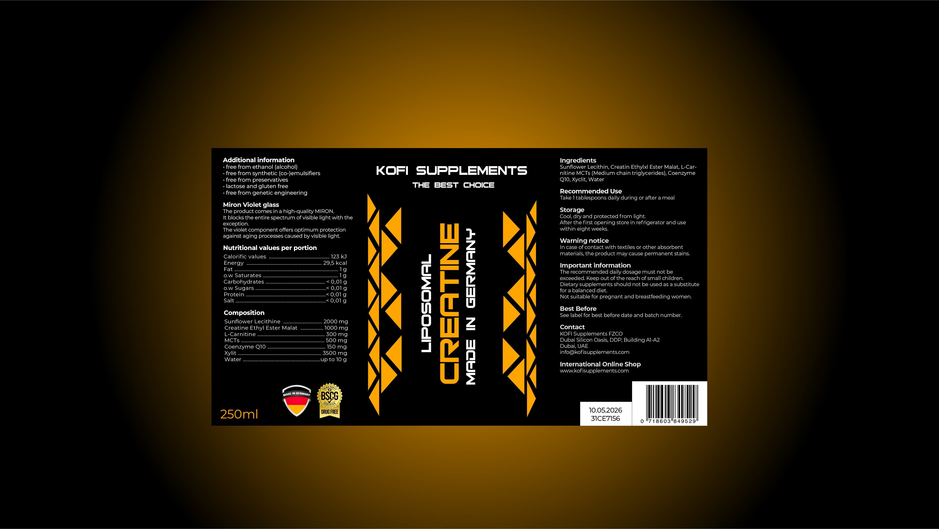 LIPOSOMAL CREATINE