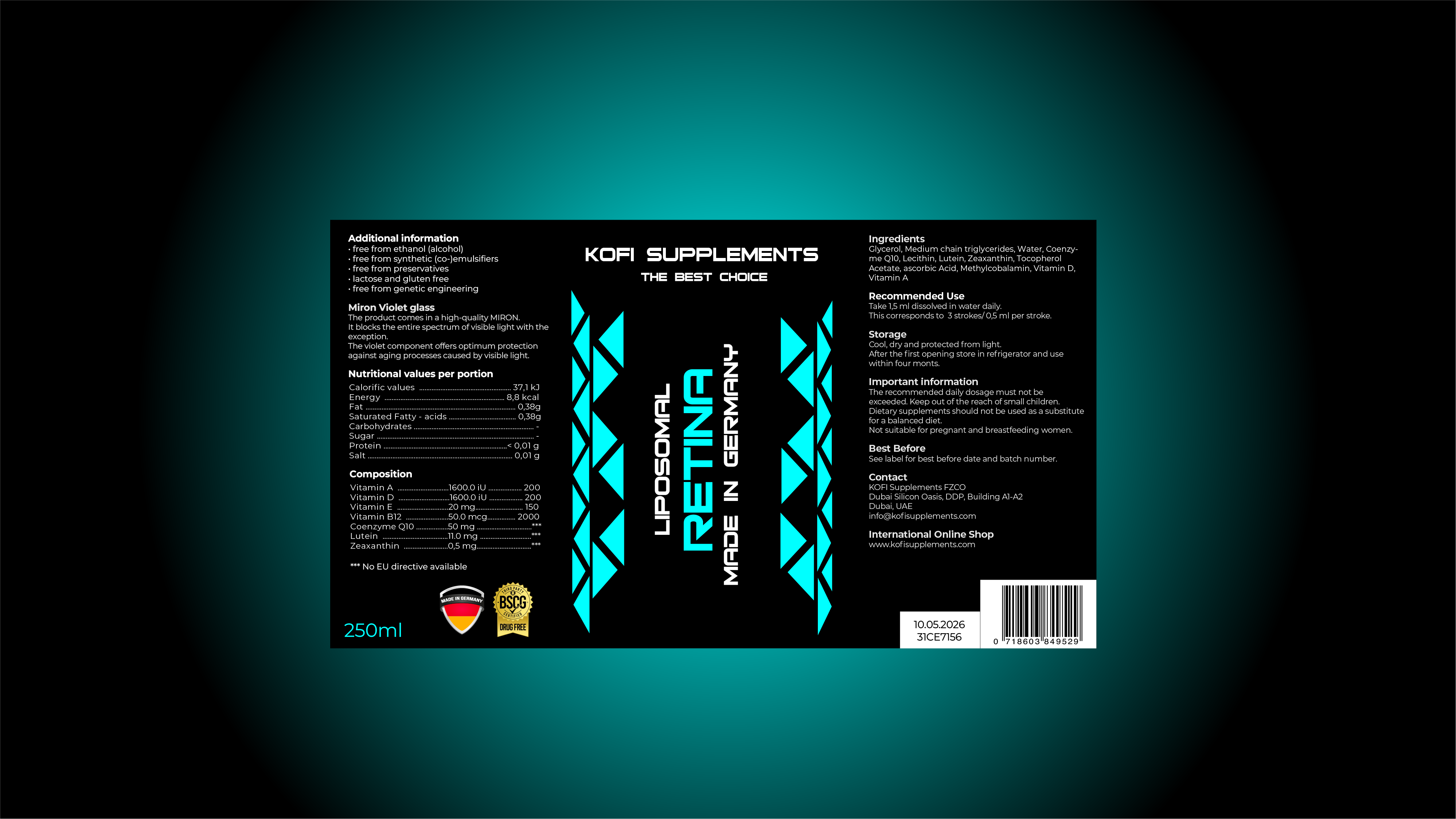 LIPOSOMAL RETINA