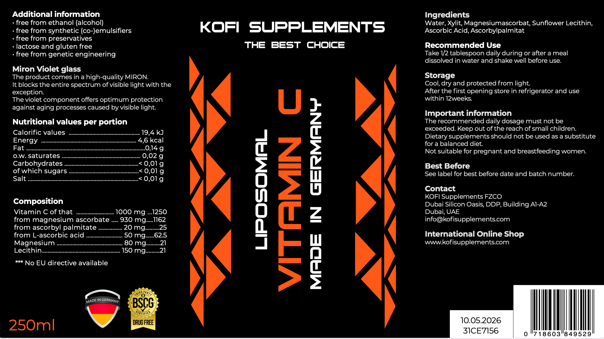LIPOSOMAL Vitamin C